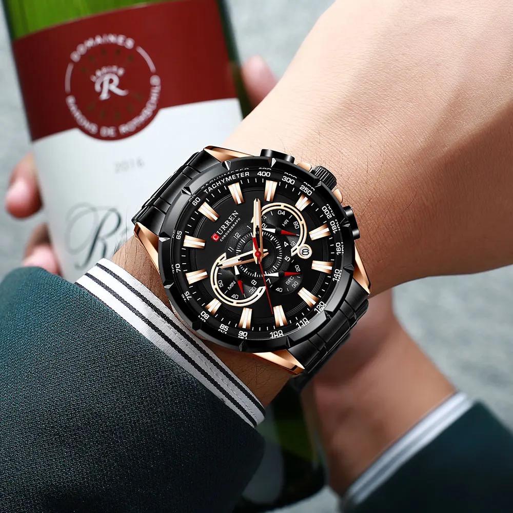 Reloj Para Hombre Marca Curren Chronograph
