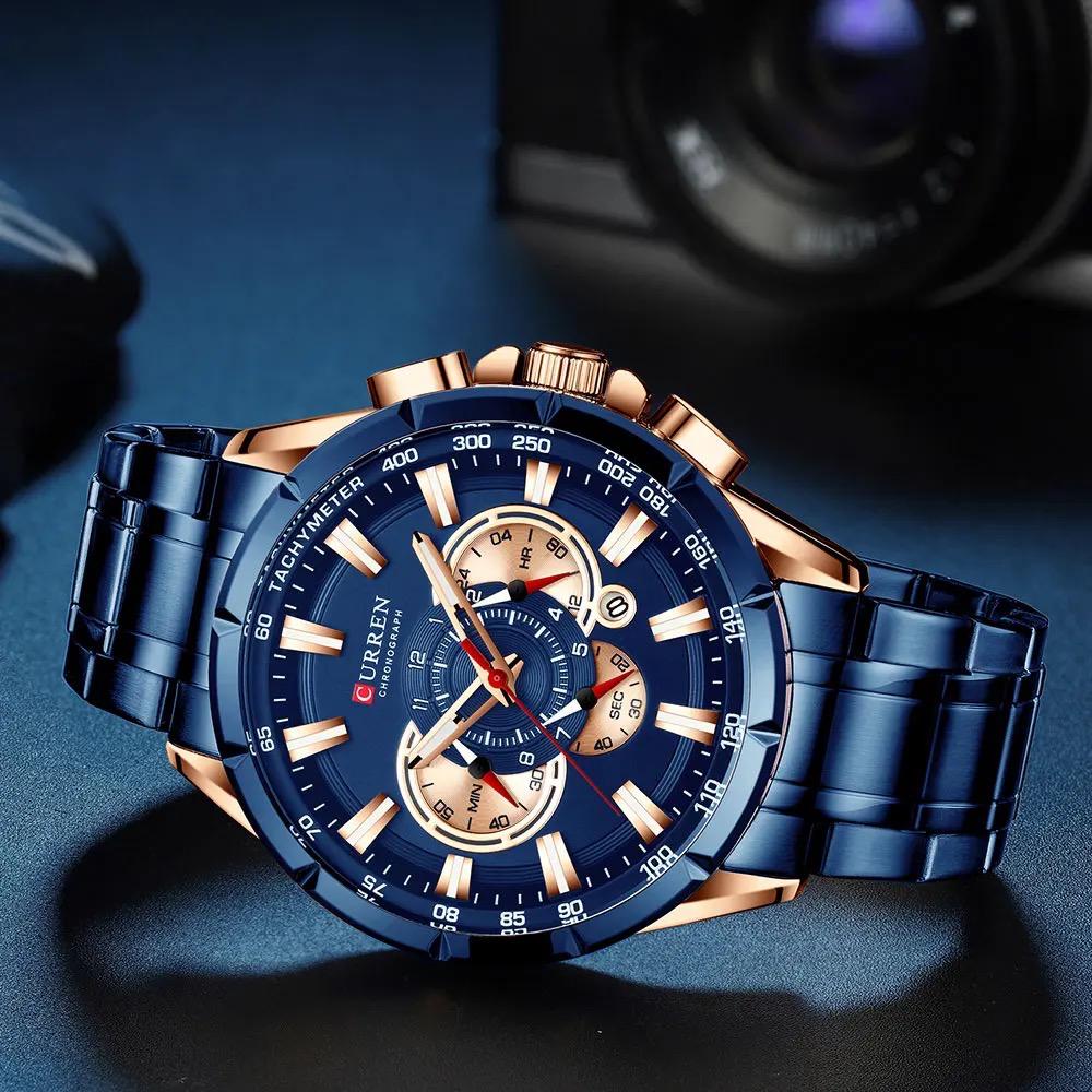 Reloj Para Hombre Marca Curren Chronograph