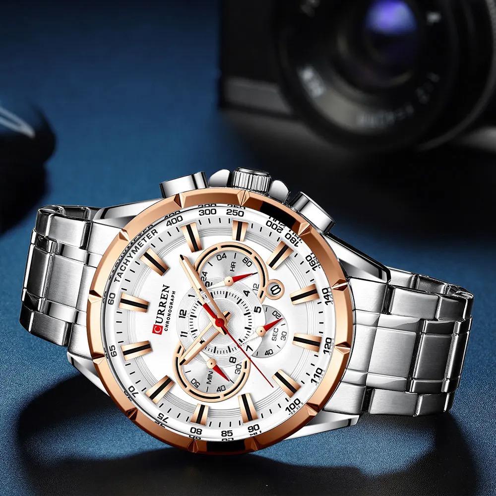Reloj Para Hombre Marca Curren Chronograph