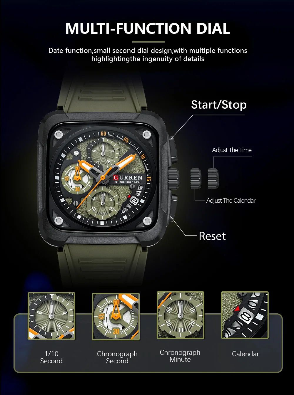 Reloj Para Hombre Marca Curren Referencia 8461