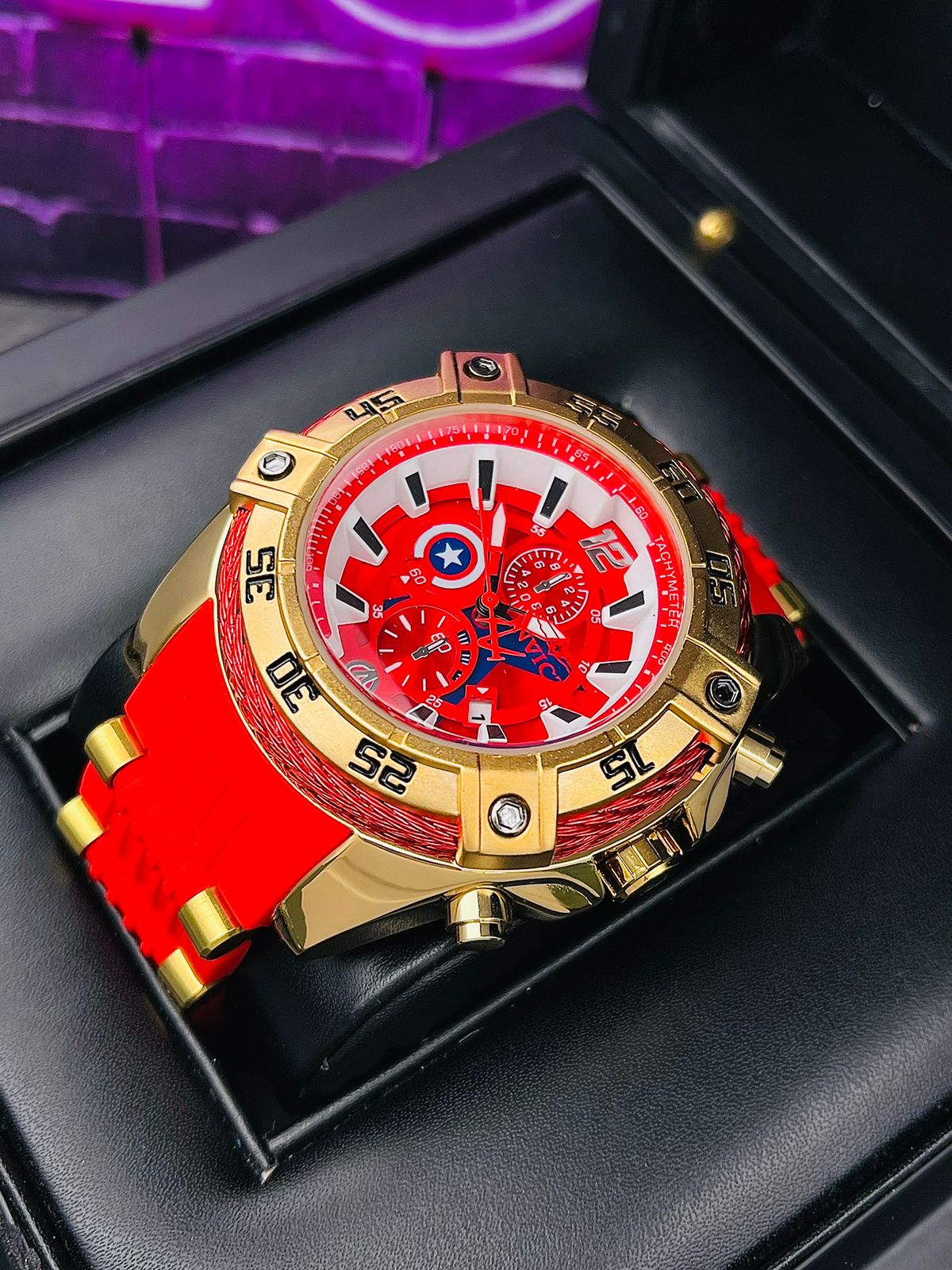 Reloj para Hombre Tipo AAA Invicta Capitán América