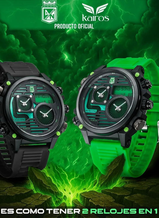 Reloj Para Hombre Marca Kairos Original Edición Especial Atlético Nacional