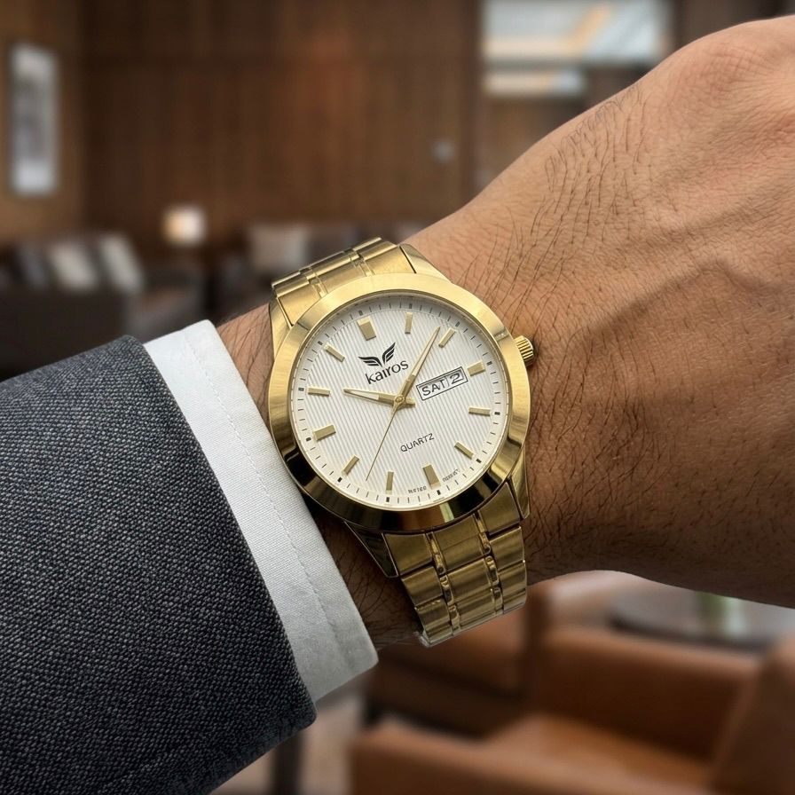 Reloj Para Hombre Original Marca Kairos Calendario Integrado