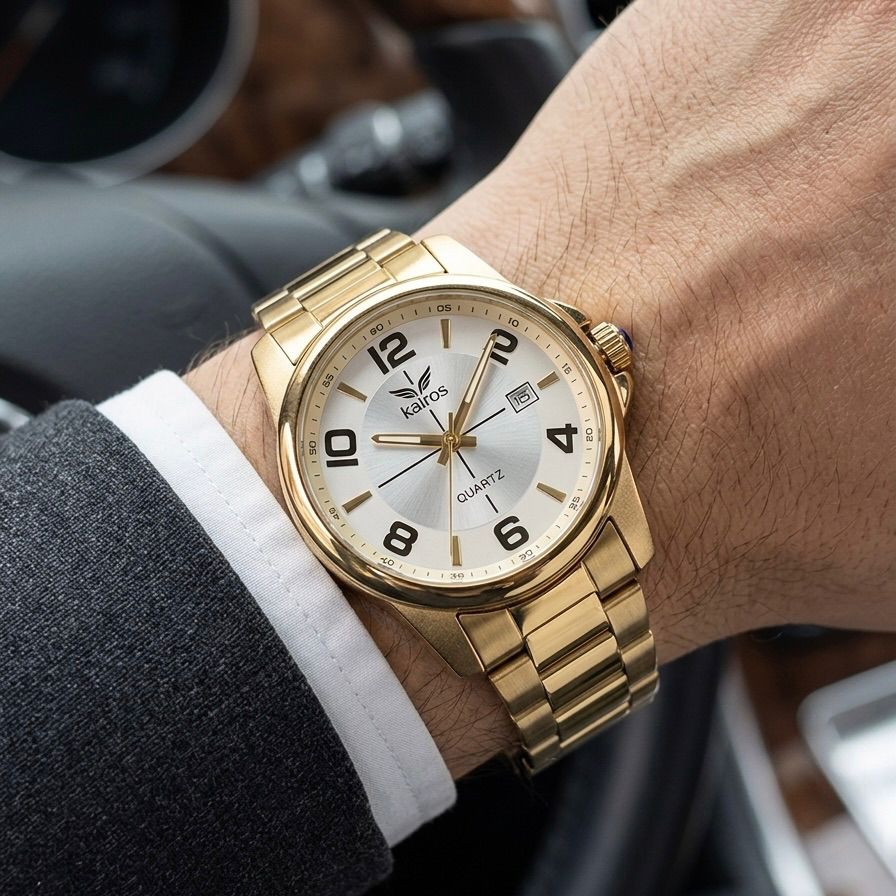 Reloj Para Hombre Original Marca Kairos Números y Flechas