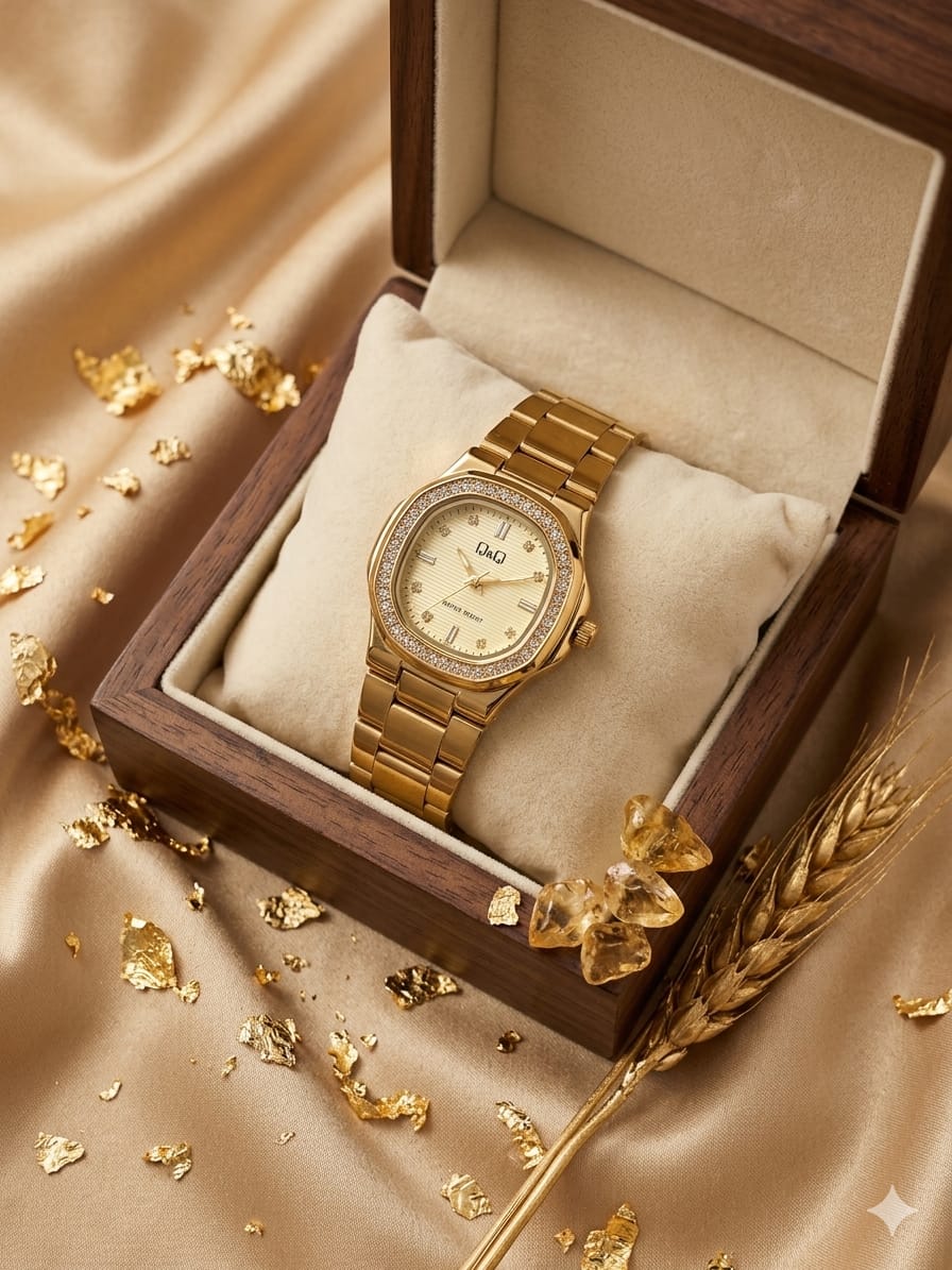 Reloj Para Mujer Original Marca Q&Q Referencia QB73J