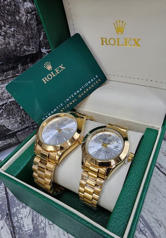 Reloj Para Pareja Rolex Tipo AAA Referencia Perpetual DateJust