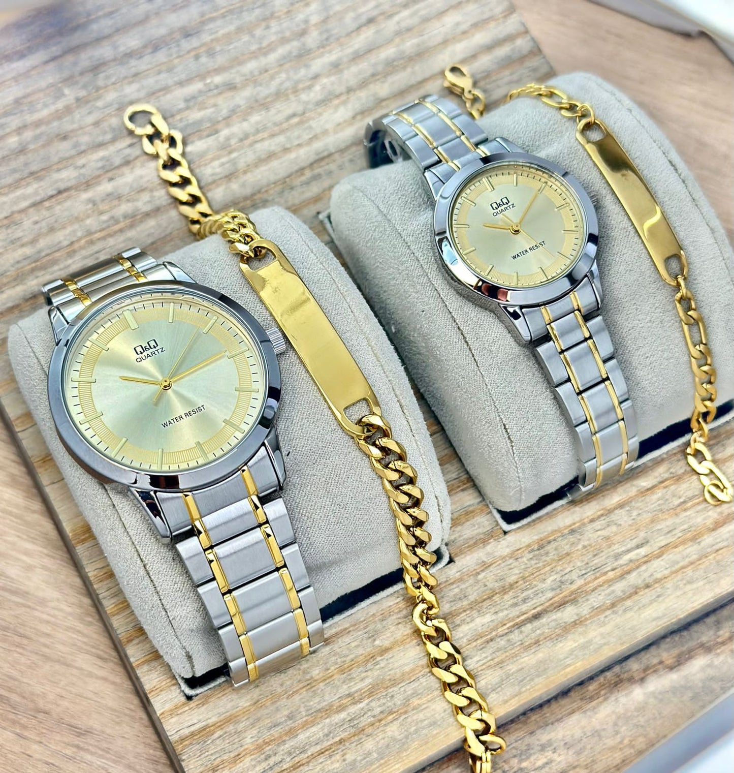 Reloj Para Pareja Marca Q&Q Clásico