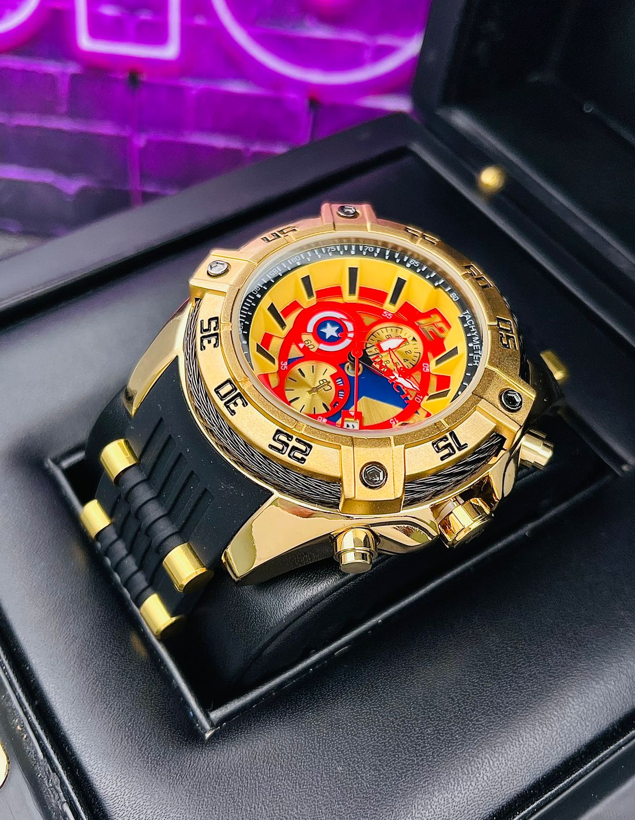 Reloj para Hombre Tipo AAA Invicta Capitán América