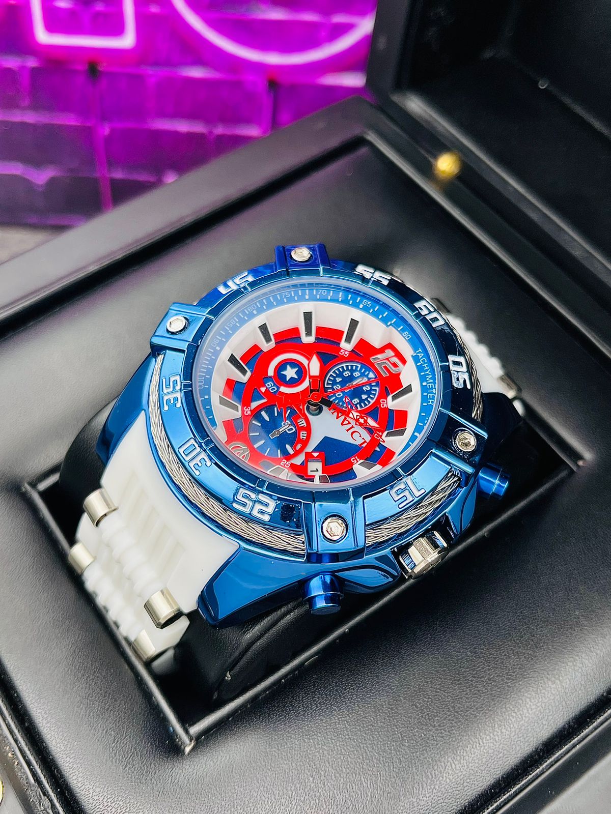 Reloj para Hombre Tipo AAA Invicta Capitán América